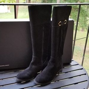 INC Black Suede Boots